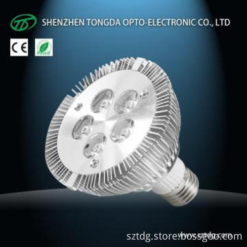 5W PAR30 LED Spotlight with 30° Beam Angle, CE & RoHS Approved